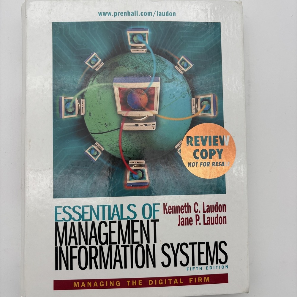 Essentials Management Information Systems‎ Laudon 5th Ed Textbook Prentice PB IT